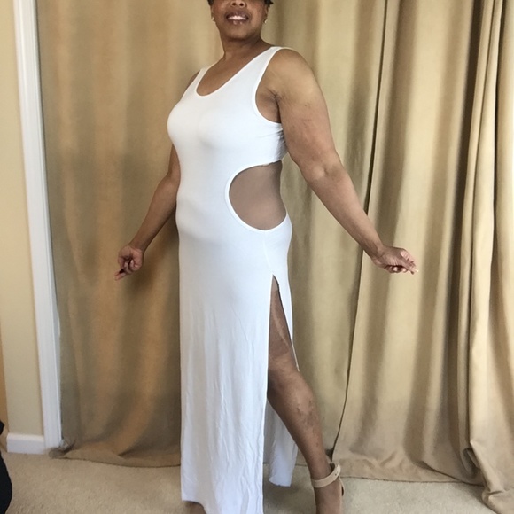 NWT Sexy Split Hem Maxi Dress w/ Cutouts Sz 3XL - Picture 2 of 16